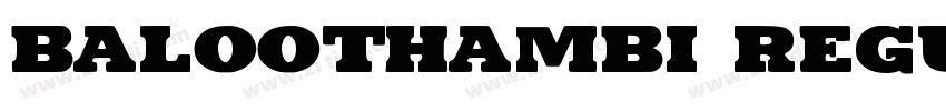 baloothambi regular字体转换